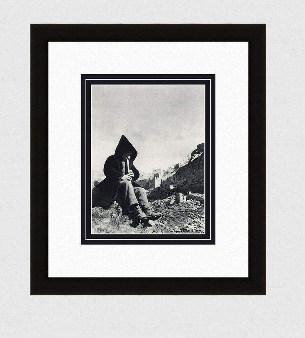 Herbert List Acrocorinthus 1930's Photogravure: Herbert List. (German, 1903 â€“ 1975). Pastoral Scene, Acrocorinthus. Antique Photogravure. 1937-1940. Excellent. Teriade. Draeger Freres. Image size 7 3/4 x 10 1/4 inches. Approximately 18 x 20