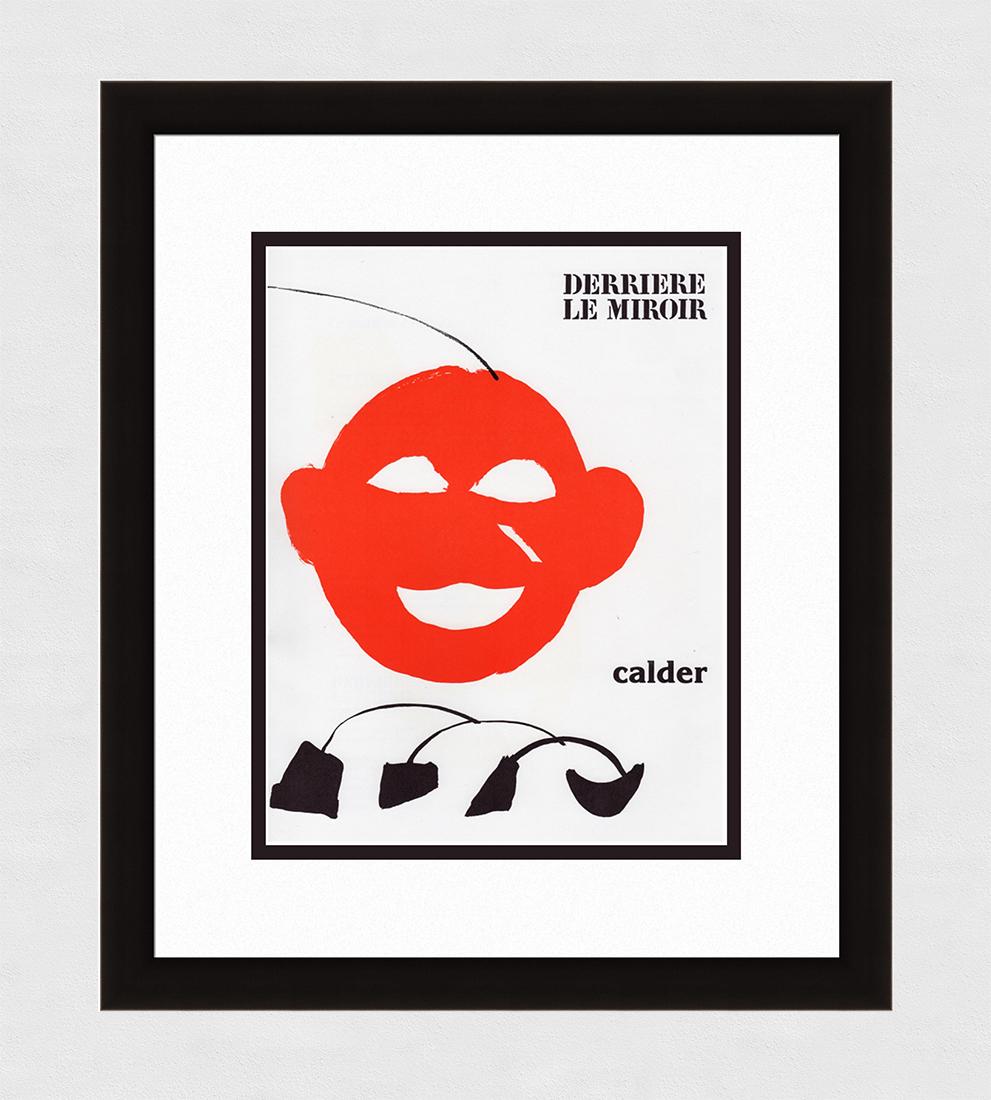 Alexander Calder Original Face 1976 Lithograph Framed: Calder, Alexander. "Face" Color lithograph published by Maeght, 1976. Sheet 11 x 15 inches, framed c.19 x 23 inches. Professionally framed and matted. Notes: Reference dlm 221. This artwork is accompa