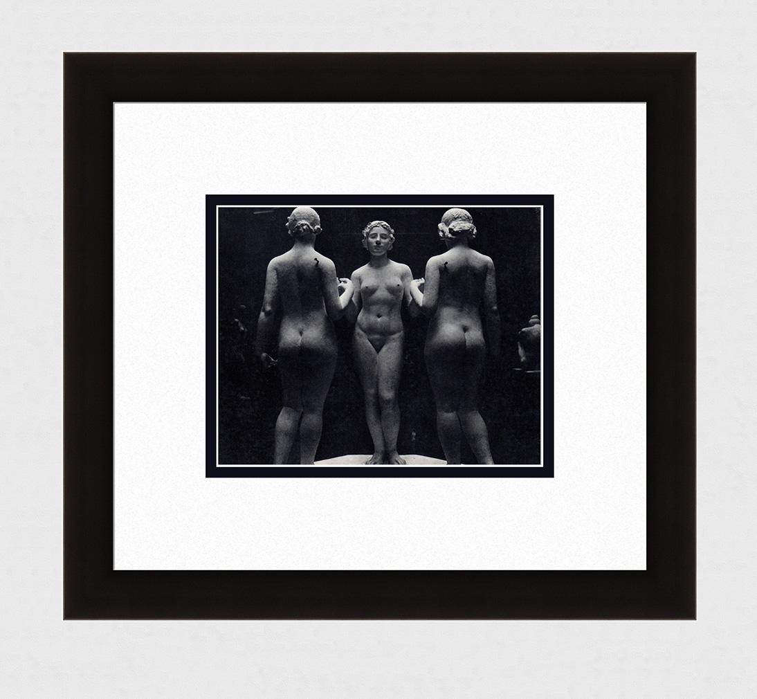 Erwin Blumenfeld Nude Sculpture Maillol 1930's: Erwin Blumenfeld. (German, 1897 - 1969). Nude Sculpture - Aristide Maillol. Antique Photogravure. 1937-1940. Excellent. Teriade. Draeger Freres. Image size 6 5/8 x 8 inches. Approximately 16 x 17 inch
