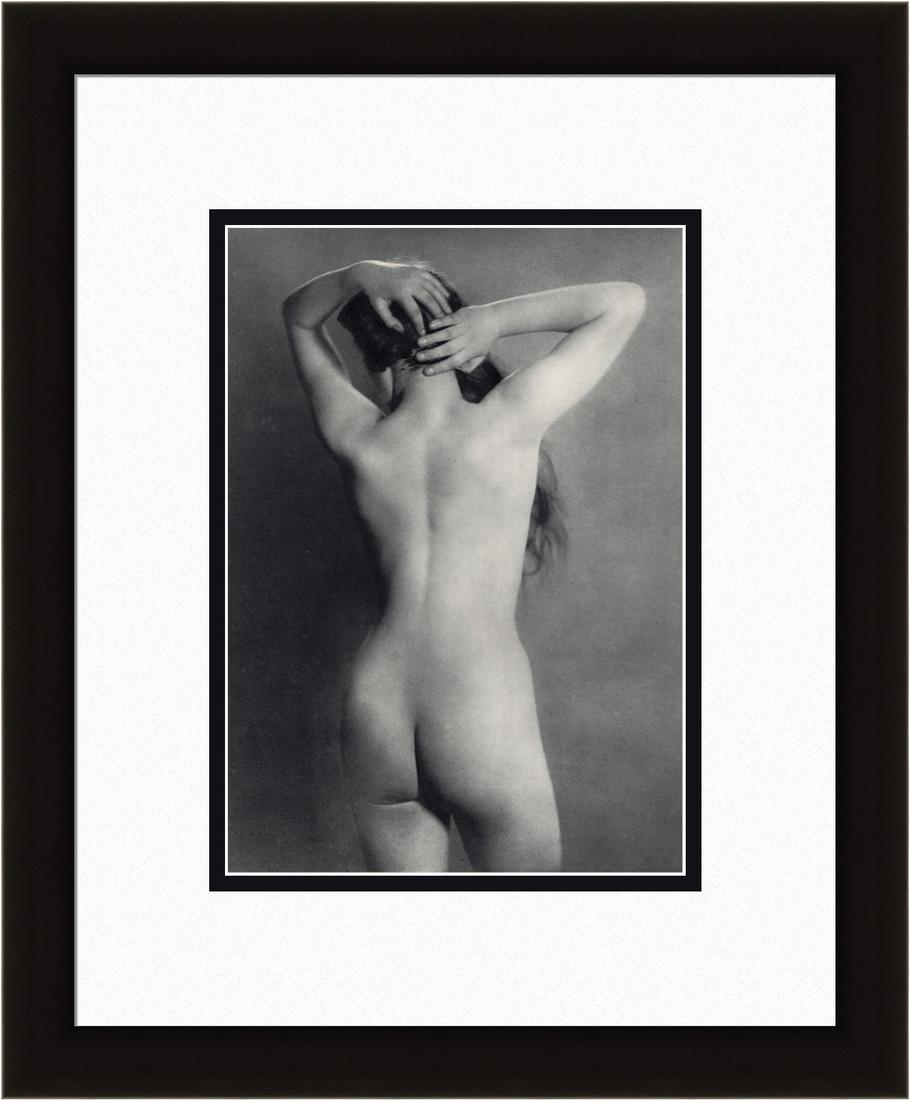 Man Ray Standing Nude 1930's photogravure: Man Ray. (American,1890-1976). Nude. Antique Photogravure. 1937-1940. Excellent. Teriade. Draeger Freres. Framed dimensions approximately 15 x 18 inches. This piece has been professionally matted and 