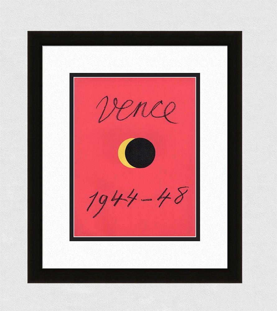 Henri Matisse Vence 1948 Original Color lithograph: Henri Matisse. (1869-1954). Vence. Original stone lithograph on wove paper. 1948. Excellent. Atelier Mourlot. Image Size 10 1/4 x 14 inches. Approximately 16 x 19 inches. This piece has been professio