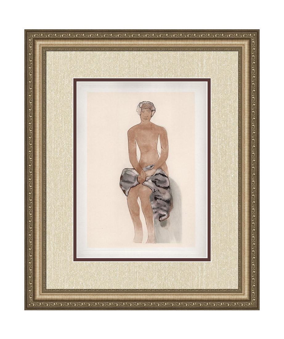 Auguste Rodin Deux Nus 1904 Etching: Auguste Rodin. (1840-1917). Deux Nus II (Dix Dessins Choises. Rodin was so impressed with the works from this suite that he did not title any of them but rather stated that the works spoke for themsel