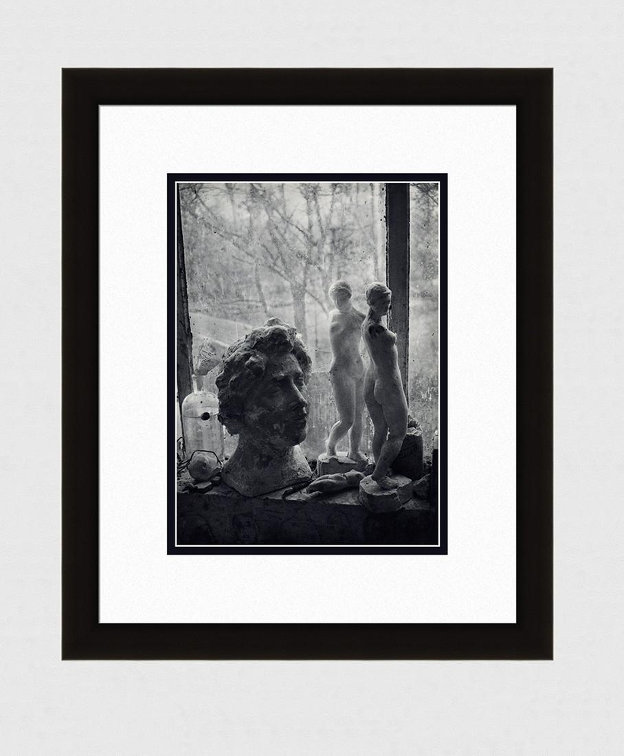 Brassai Aristide Maillol's Studio IV 1930's: Brassai. (Hungarian-French, 1899-1984). Aristide Maillol's Studio IV. Antique Photogravure. 1937-1940. Excellent. Teriade. Draeger Freres. Image size 8 5/8 x 11 1/8 inches. Approximately 18 x 20 inche