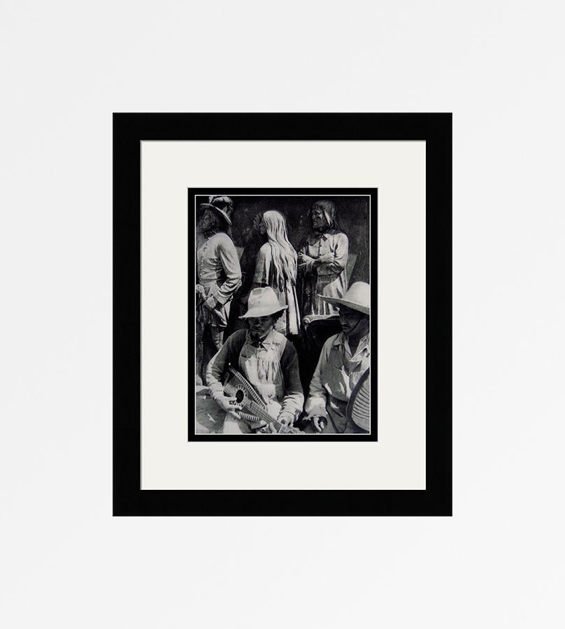 Henri Cartier-Bresson Mexico (Musicians) 1930's: Henri Cartier-Bresson (French, 1908 - 2004). Mexico (Musicians). Antique Photogravure. 1937-1940. Excellent. Teriade. Draeger Freres. Image size 8 3/4 x 11 3/4 inches. Approximately 18 x 21 inches. Th