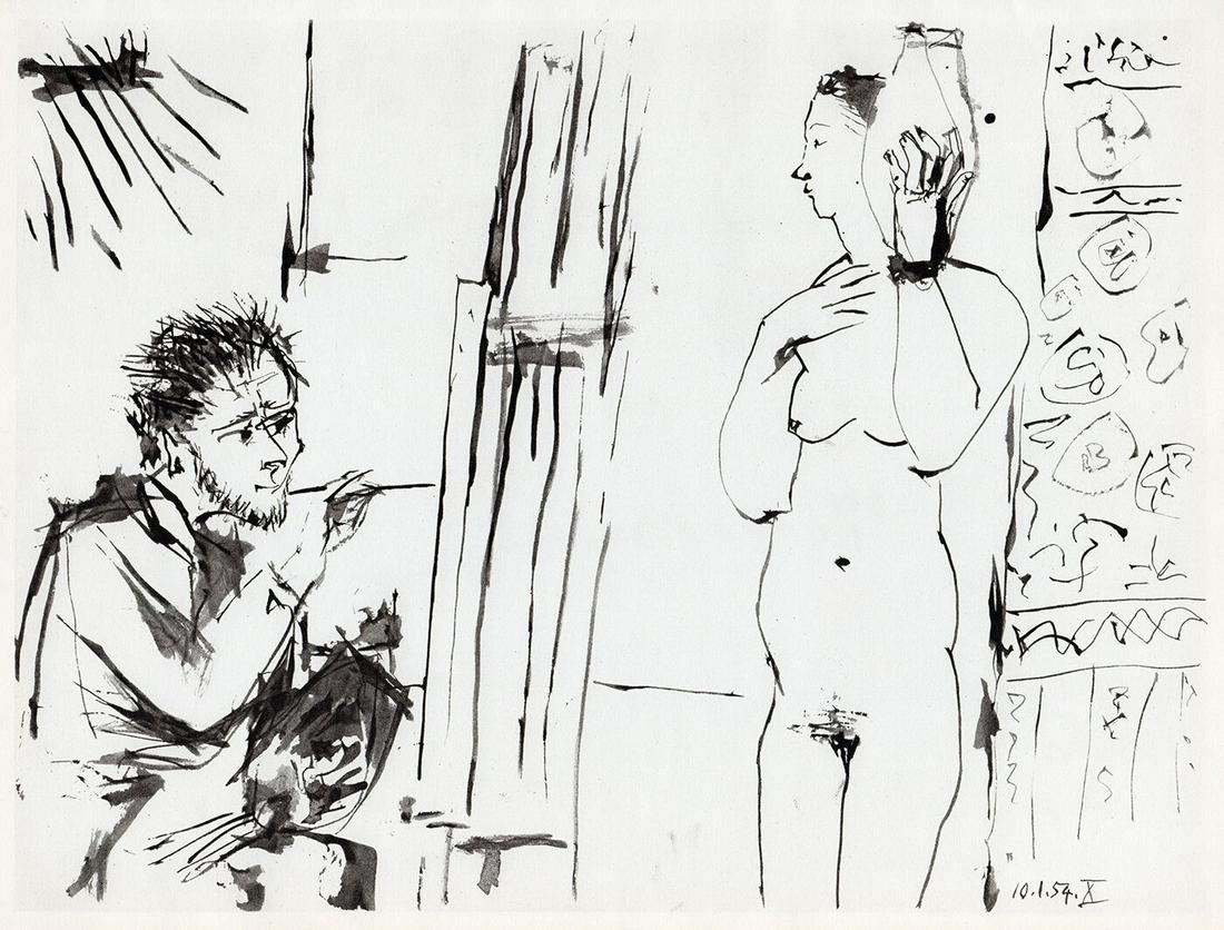 Pablo Picasso The Human Comedie XXXVIII 1954 Print (1 of 2)