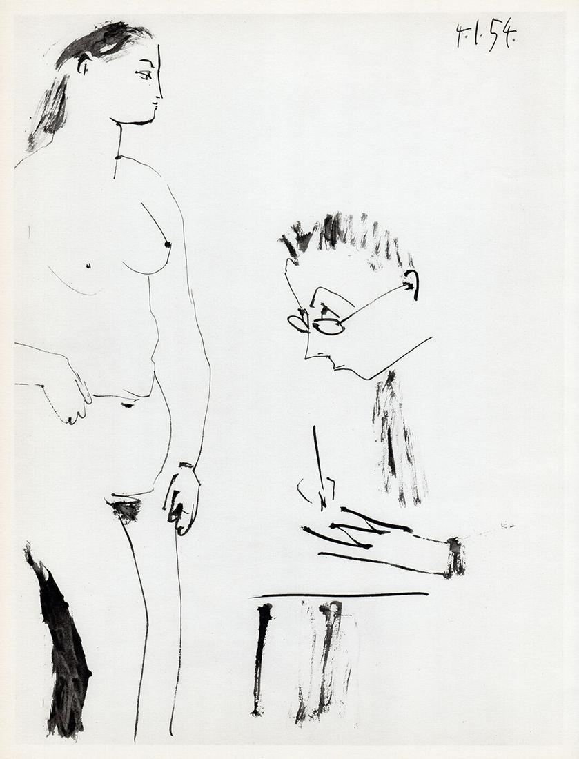 Pablo Picasso The Human Comedie XXXV 1954 Print (1 of 2)