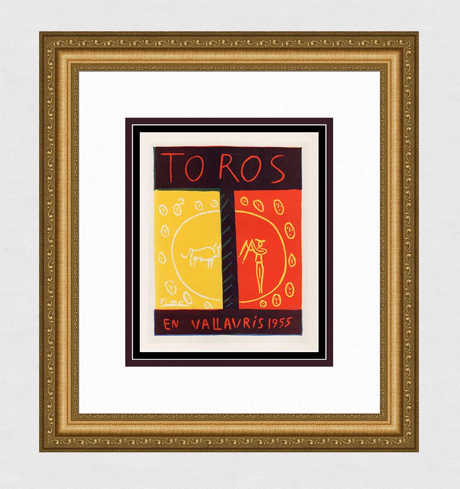 1959 Pablo Picasso Toros en Vallauris II lithograph (1 of 3)