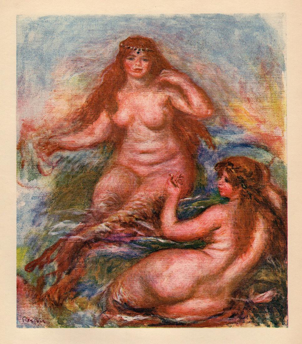 RENOIR 1919 Limited Color Lithograph "The Beautiful (1 of 3)