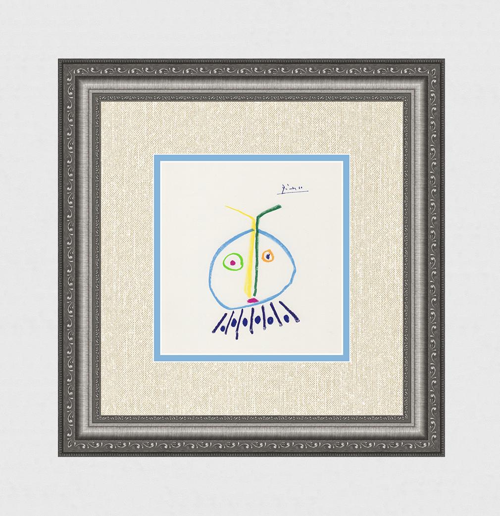 Pablo PICASSO 1968 Color Lithograph "The Alien" Limited (1 of 2)