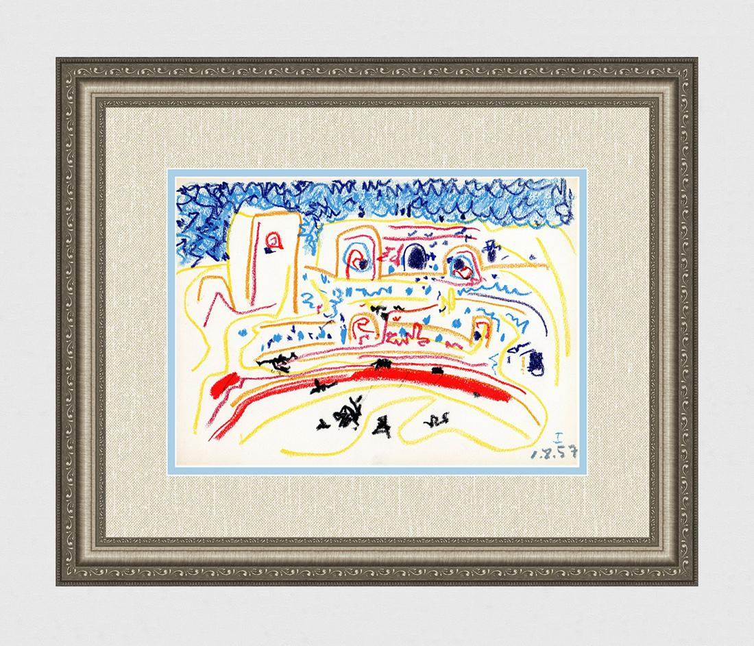 Pablo Picasso 1961 Mourlot Color Lithograph Toros y (1 of 3)