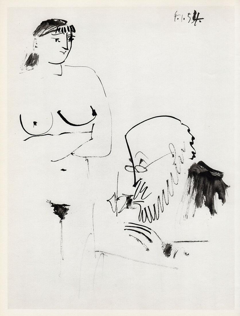 Pablo Picasso The Human Comedie I 1954 Print (1 of 2)
