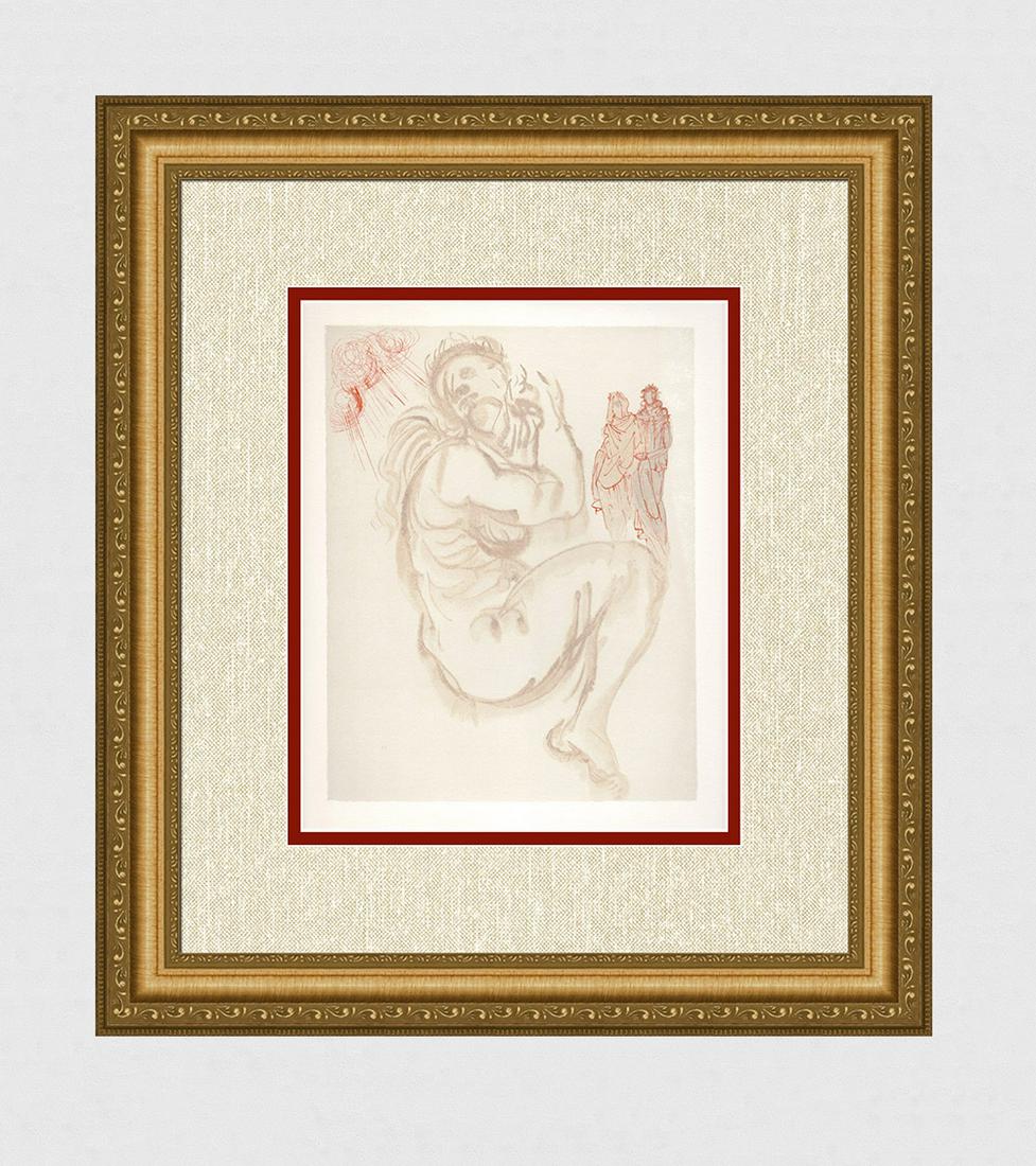 1960 Salvador Dali Dante Original Woodcut (1 of 3)