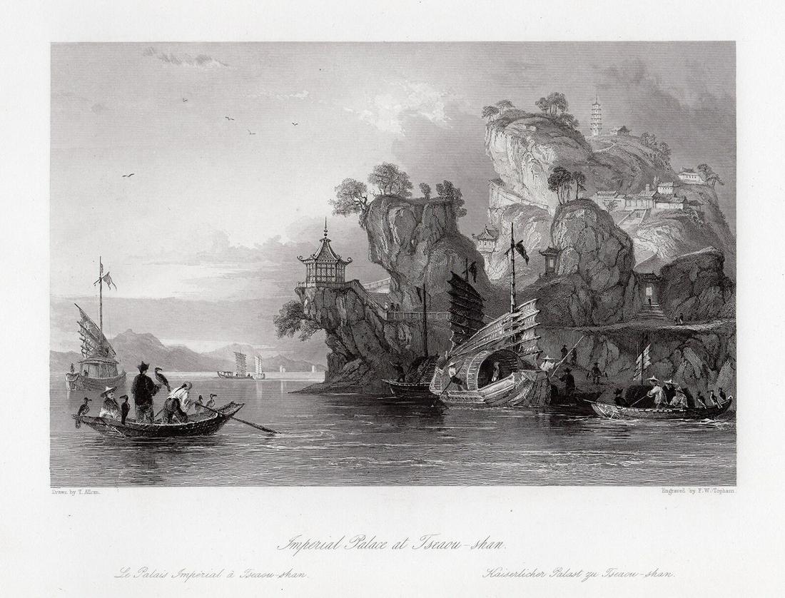 Thomas Allom Imperial Palace at Tseaou-shan 1843 (1 of 3)