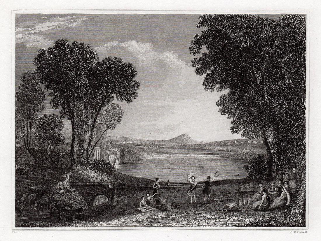 Claude Lorrain Landscape with the Marriage of Isaac and (1 of 2)