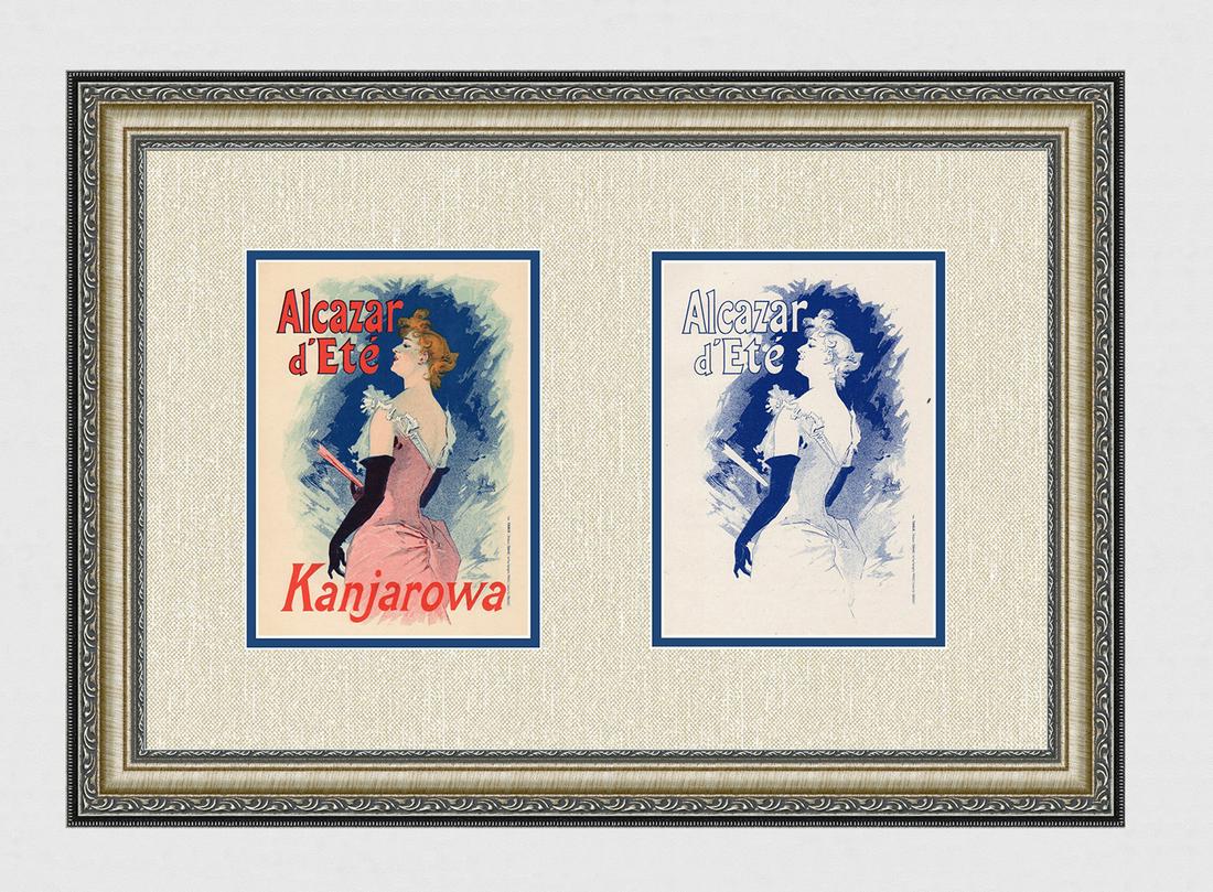 1896 Jules Cheret Alcazar d'Ete one of 25 on Japon with (1 of 8)