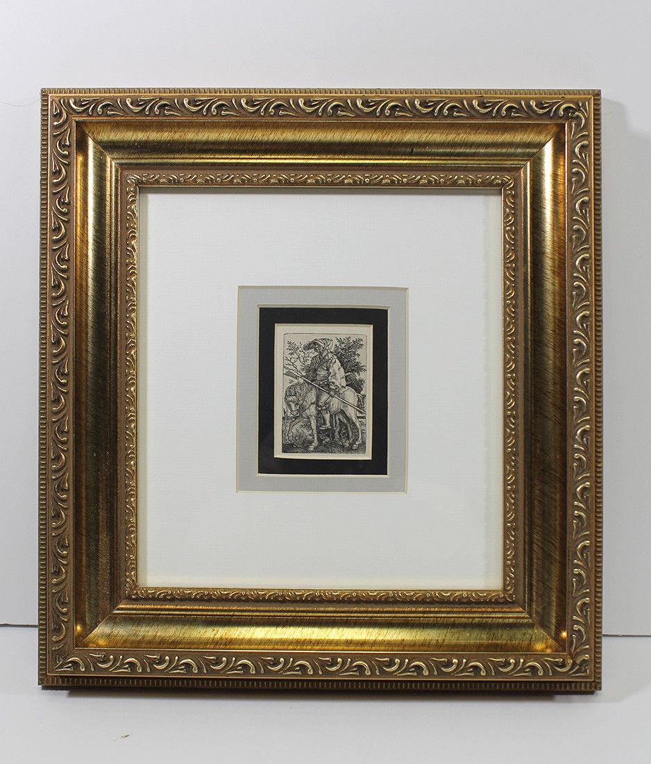 Barthel Beham Halberdier on Horseback 1877 engraving (1 of 2)