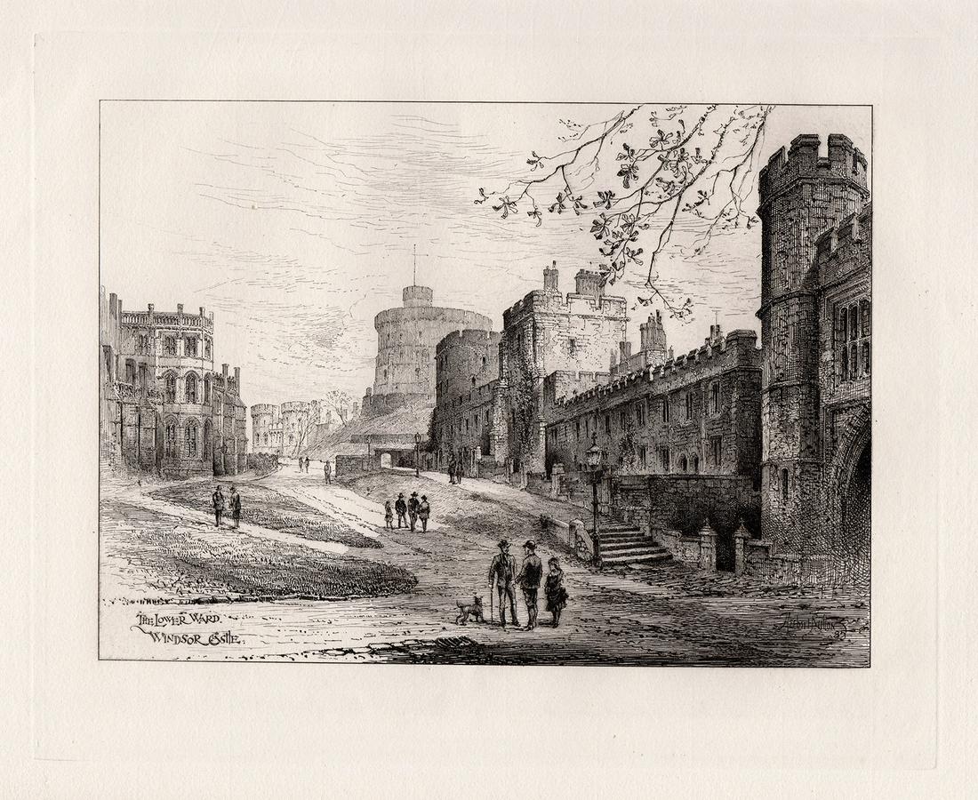 Herbert Railton The Lower Ward, Windsor Castle 1885 (1 of 2)