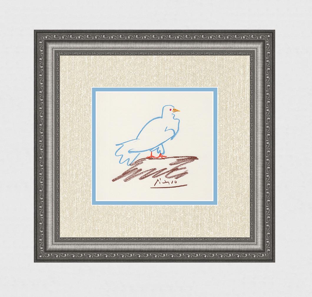 1968 Pablo Picasso Color Lithograph "The Dove" Signed (1 of 2)