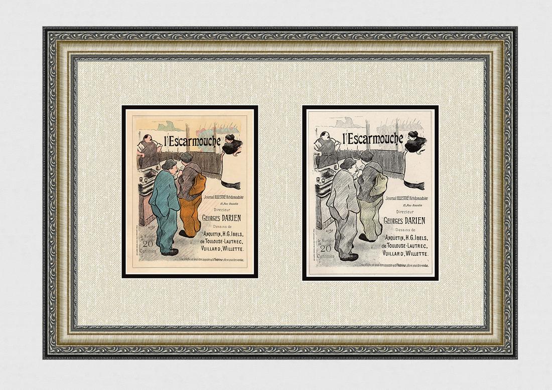 1896 Henri Gabriel Ibels L'Escarmouche one of 25 on (1 of 5)