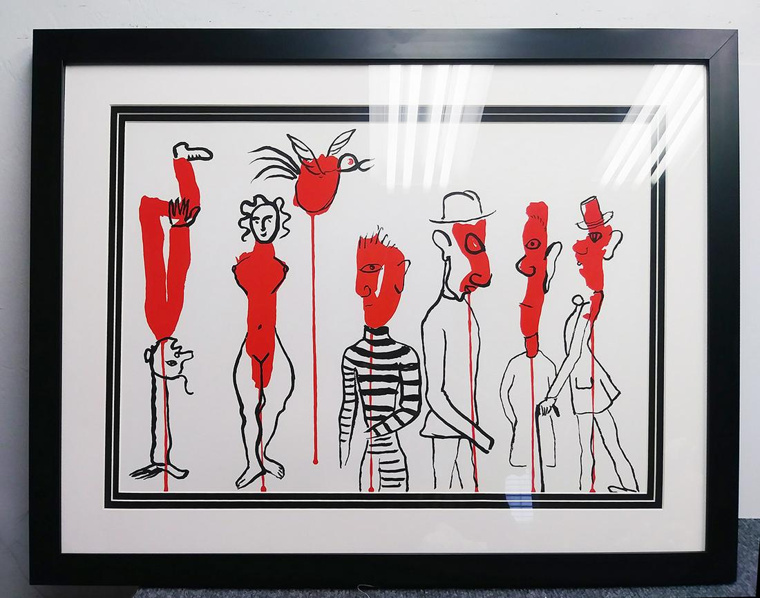 Alexander Calder Framed Abstract totems Original (1 of 1)
