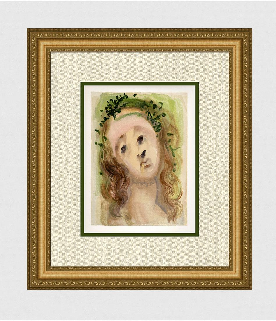 1960 Salvador Dali Virgil's Face Original Woodcut (1 of 3)