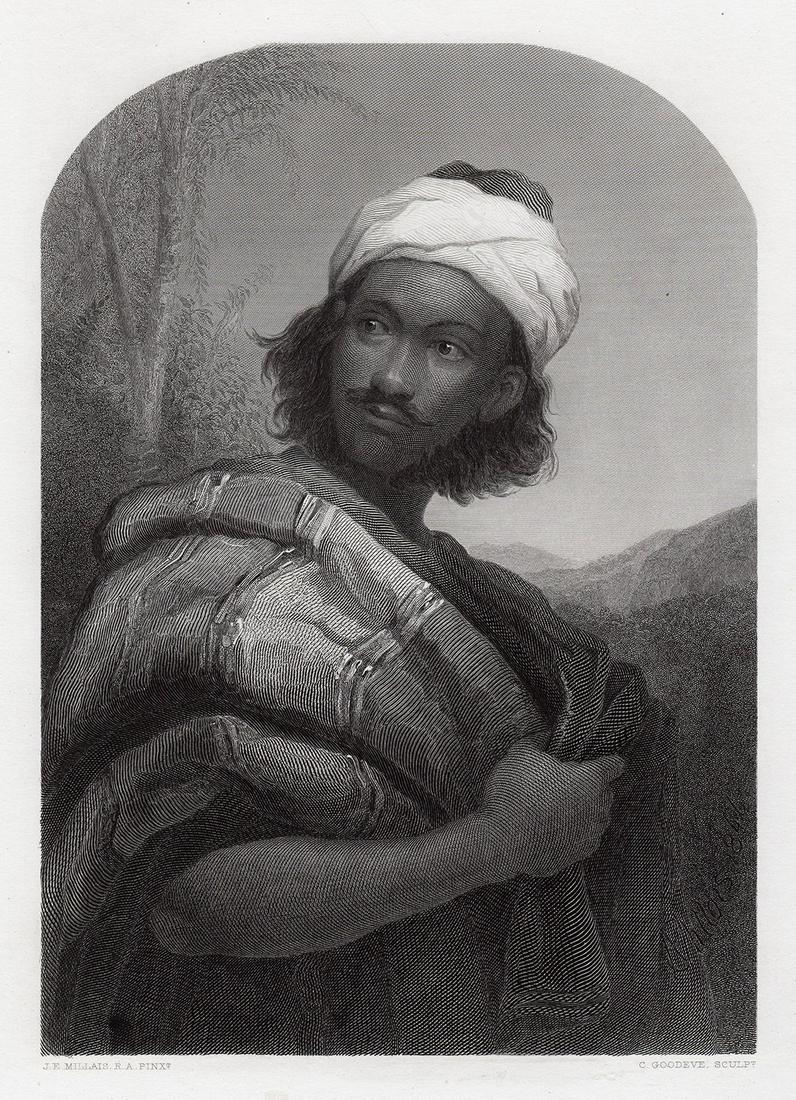 Sir John Everett Millais A Moorish Chief engraving (1 of 2)