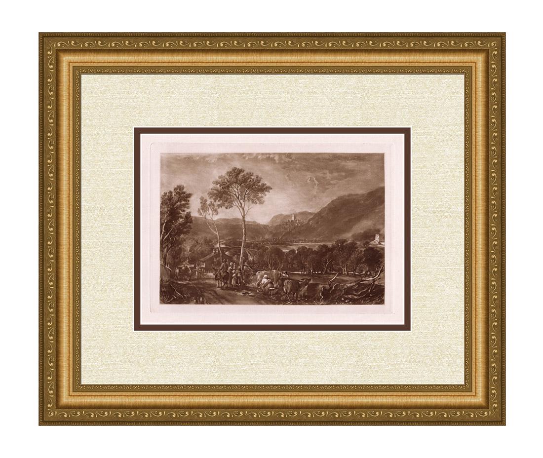 Joseph Mallord William Turner Hornby Castle engraving (1 of 3)