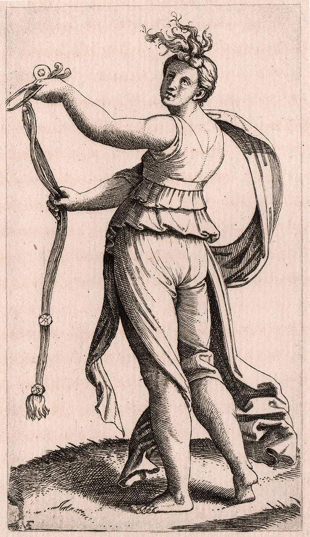 Raphael Temperance Antique Durand Engraving (1 of 2)