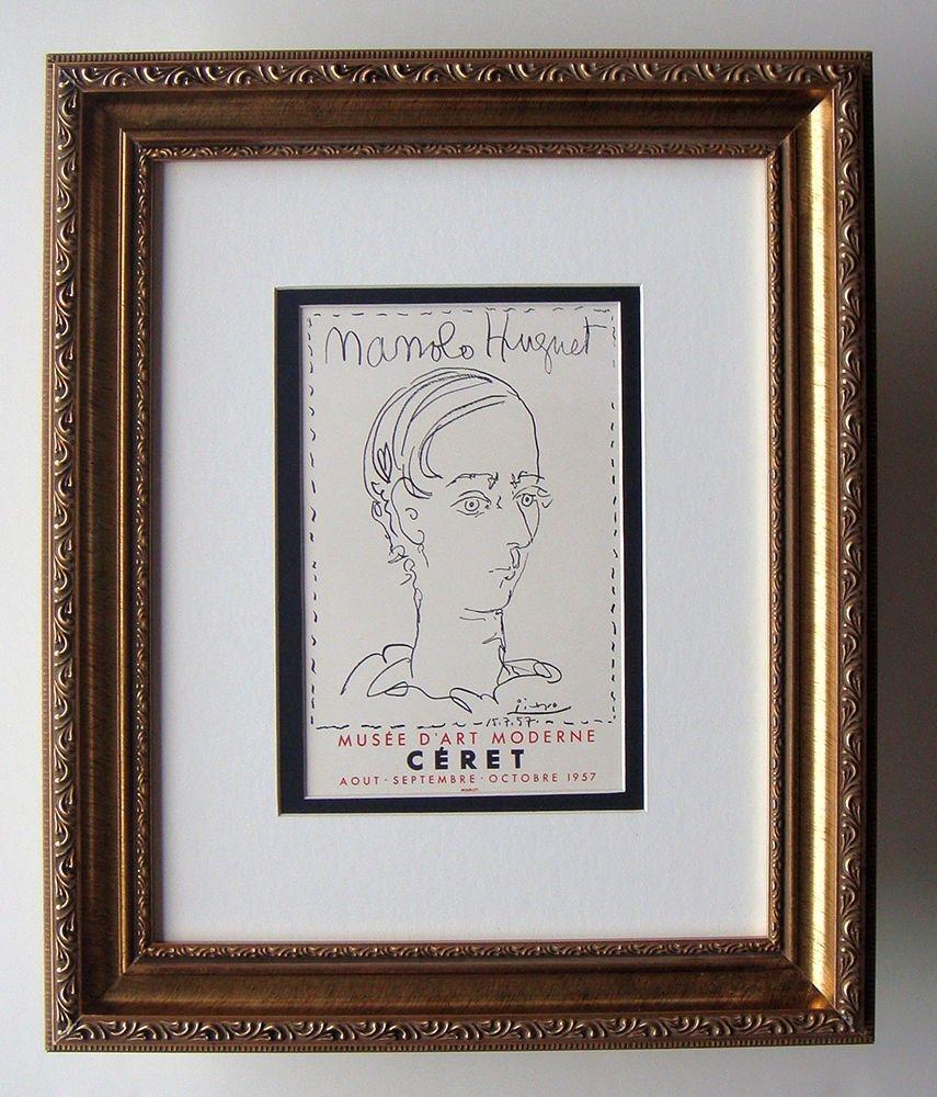 Pablo Picasso 1959 lithograph Manolo Hugnet signed (1 of 1)