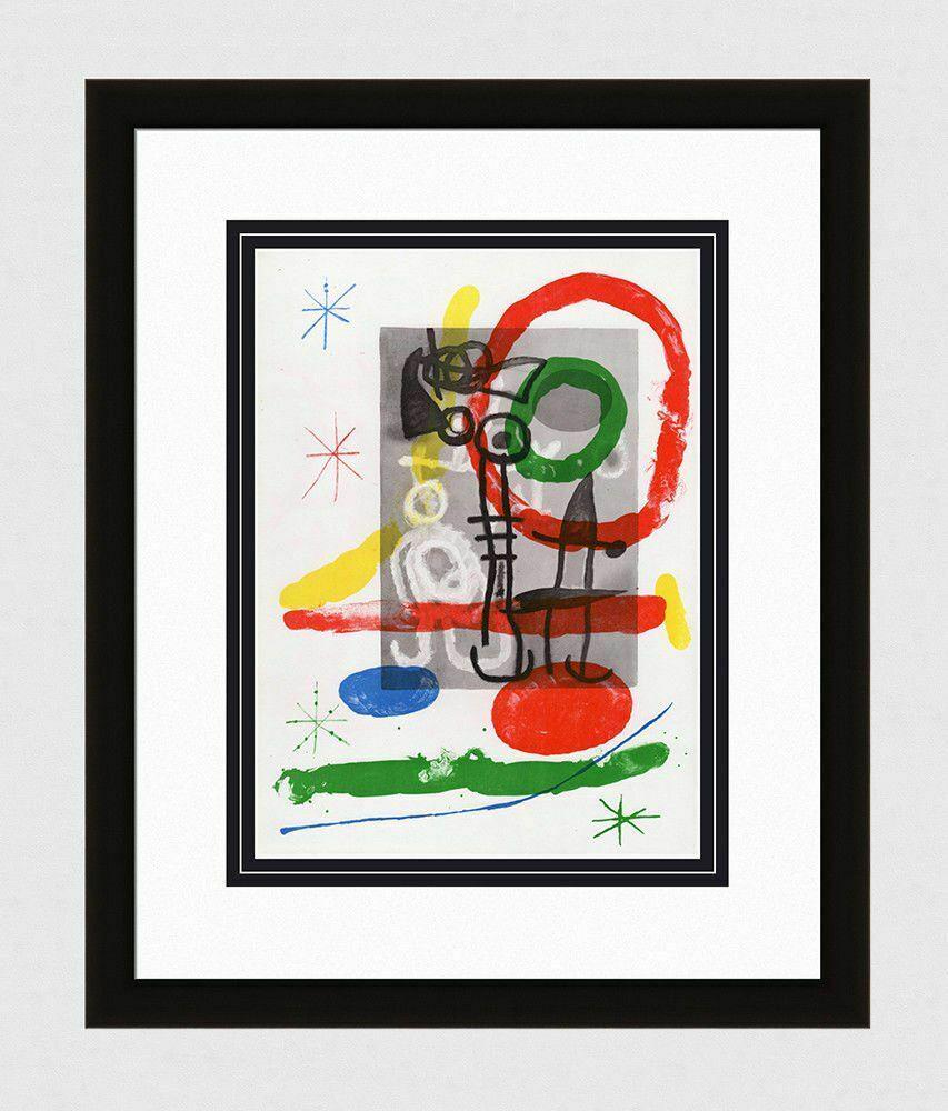 1965 Original Joan MIRO Color Lithograph Authentic (1 of 3)
