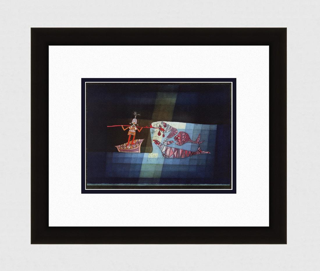 1946 Paul Klee Vintage Color Print "Sinbad the Sailor" Framed Signed (1 of 3)