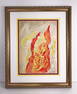 1937 Abraham Rattner Fire lithograph signed