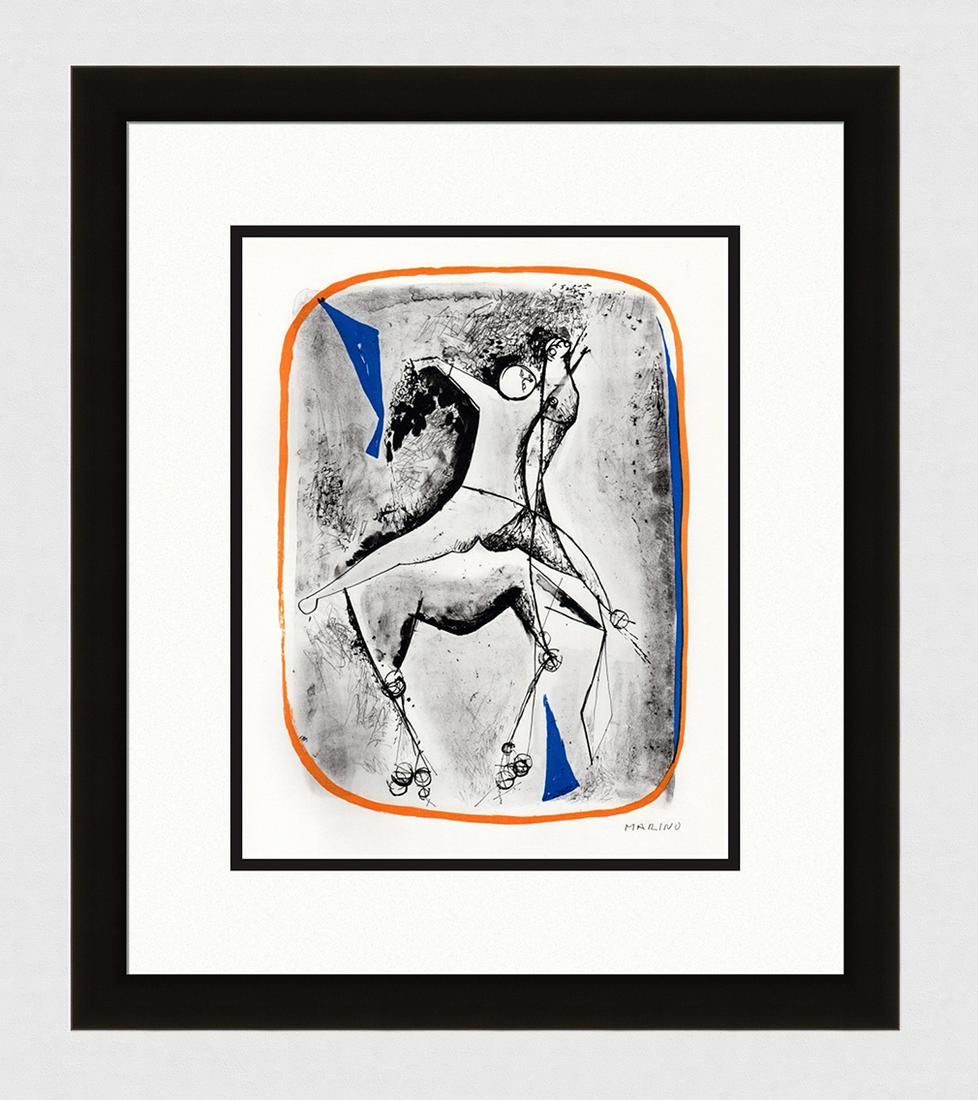 Marino Marini The Horse Rider 1959 Lithograph: Marino Marini (Italian, 1901 â€“ 1980). The Horse Rider. Color lithograph on wove paper after the original. Signed in the plate. Limited to 1000. Year: 1959. New York Graphic Society. Silvana Edi
