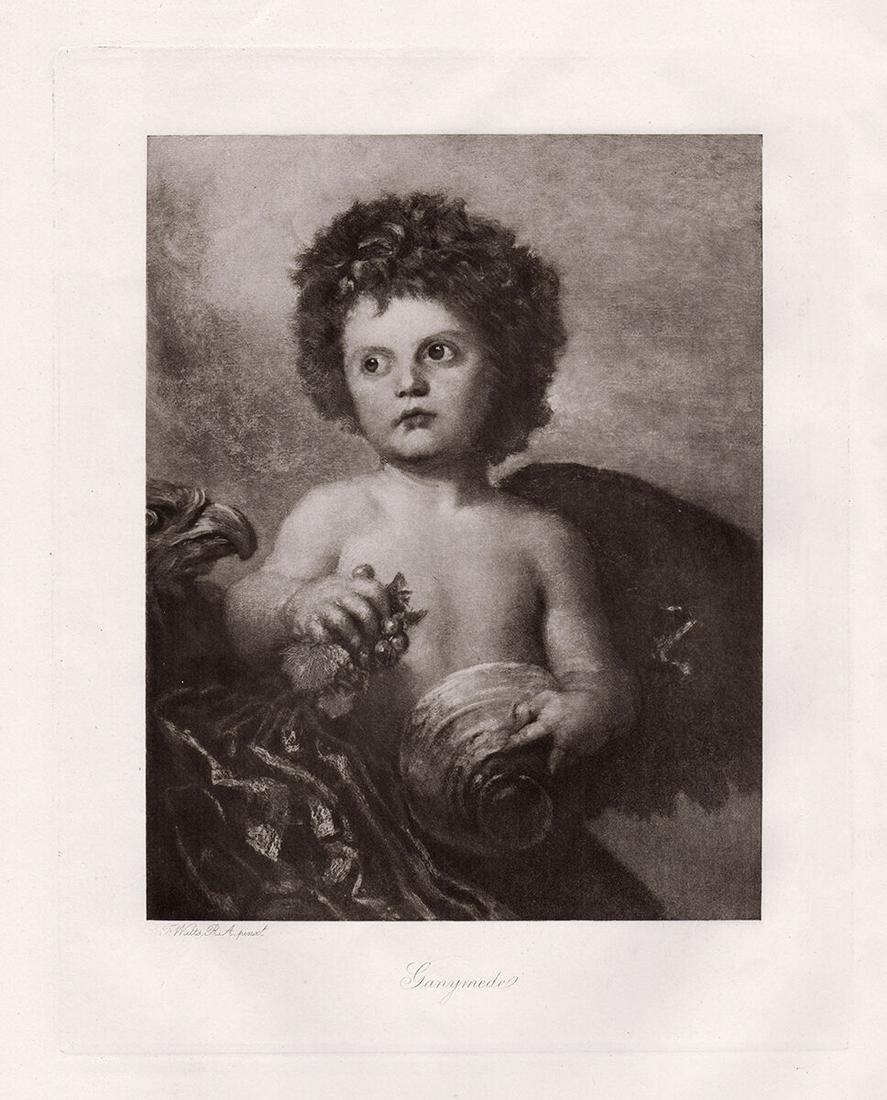 George Frederic Watts Ganymede 1892 Antique Print (1 of 2)
