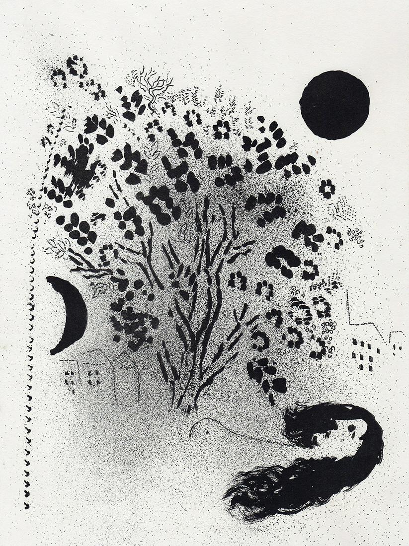 1952 Original MARC CHAGALL Lithograph Vision of Paris M86 (1 of 2)