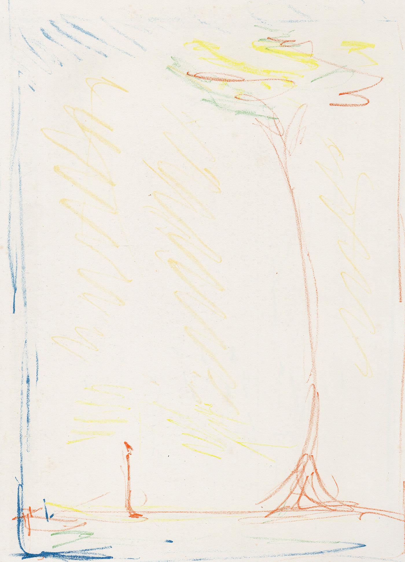 1952 Original Giacometti Lithograph The Tree (1 of 2)