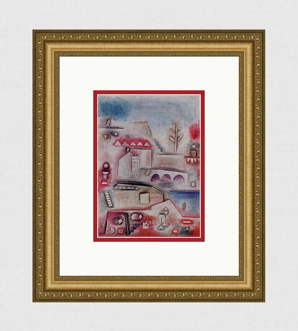 1955 Paul Klee Color Lithograph Dreamy Discovery SIGNED FRAMED COA (1 of 3)