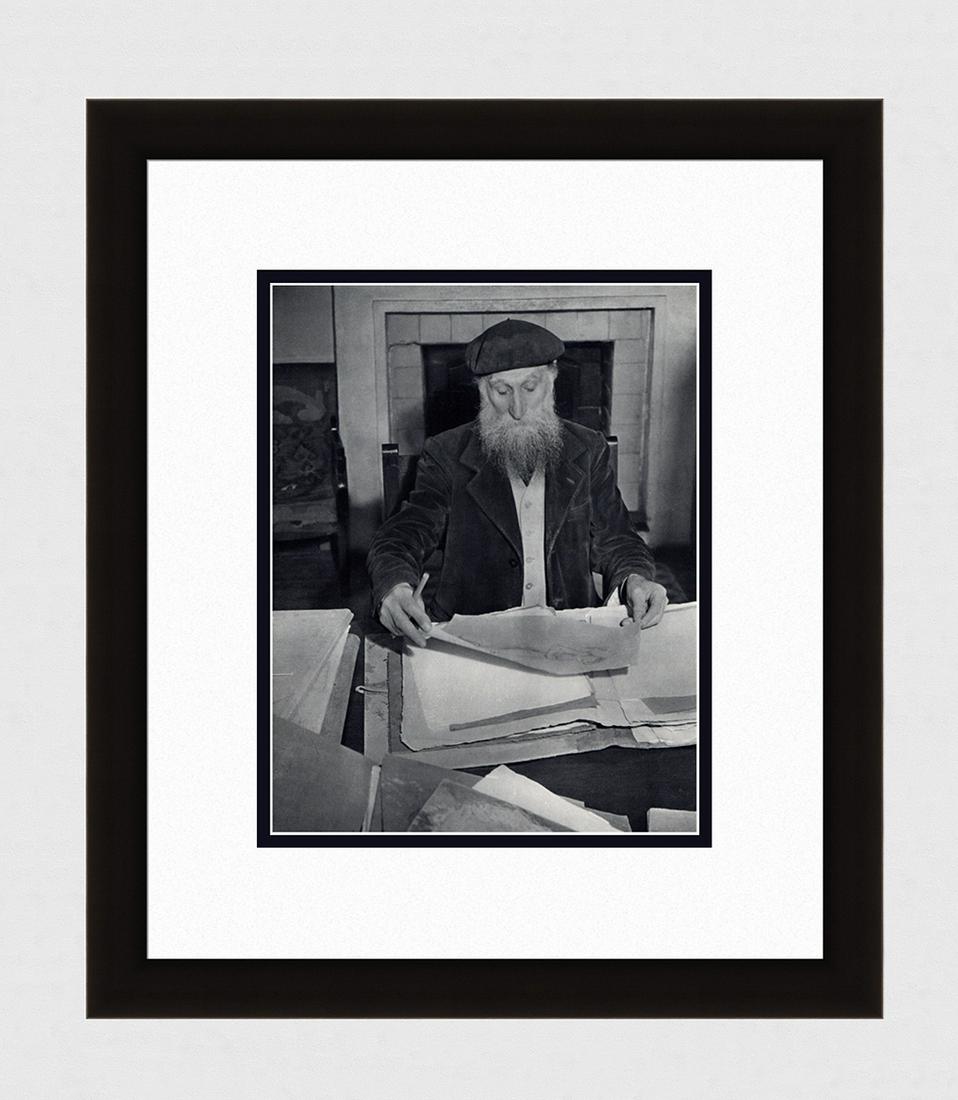 Brassai Aristide Maillol's Studio VI 1930's photogravure: Brassai. (Hungarian-French, 1899-1984). Aristide Maillol's Studio VI. Antique Photogravure. 1937-1940. Excellent. Teriade. Draeger Freres. Image size 8 3/4 x 11 1/4 inches. Approximately 18 x 21 inche