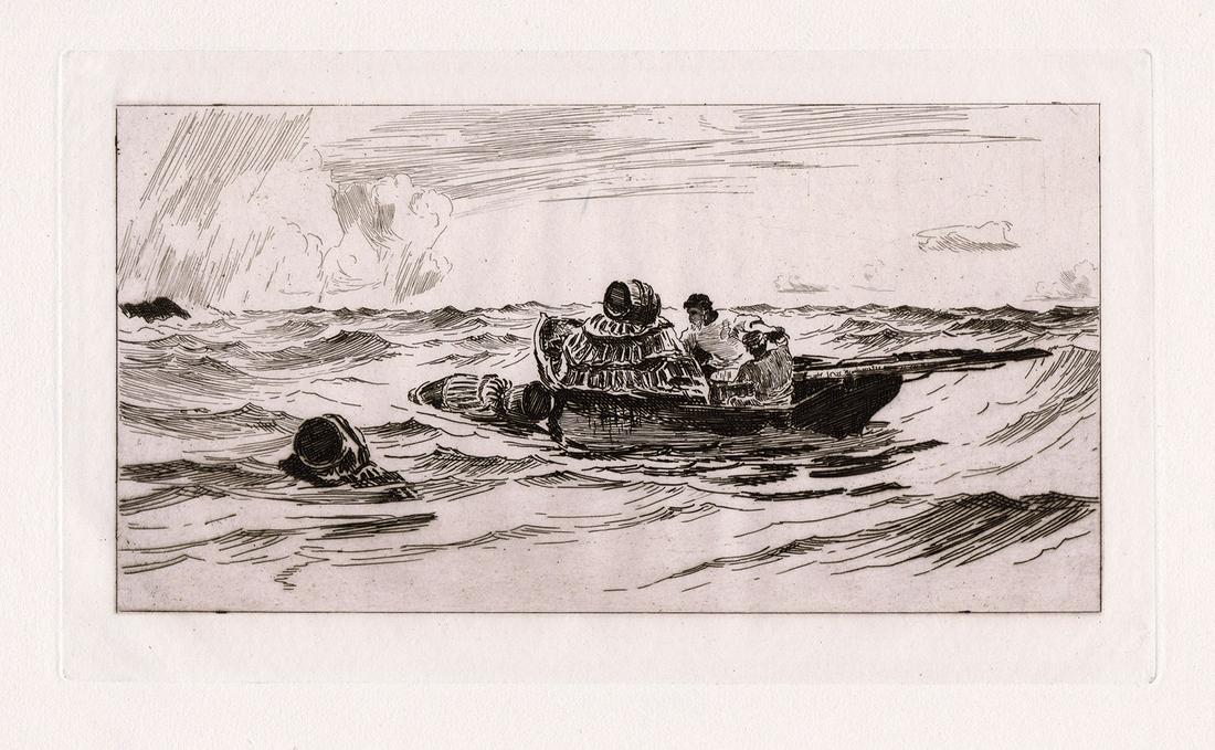 Colin Hunter Lobster Fishers 1885 etching (1 of 2)