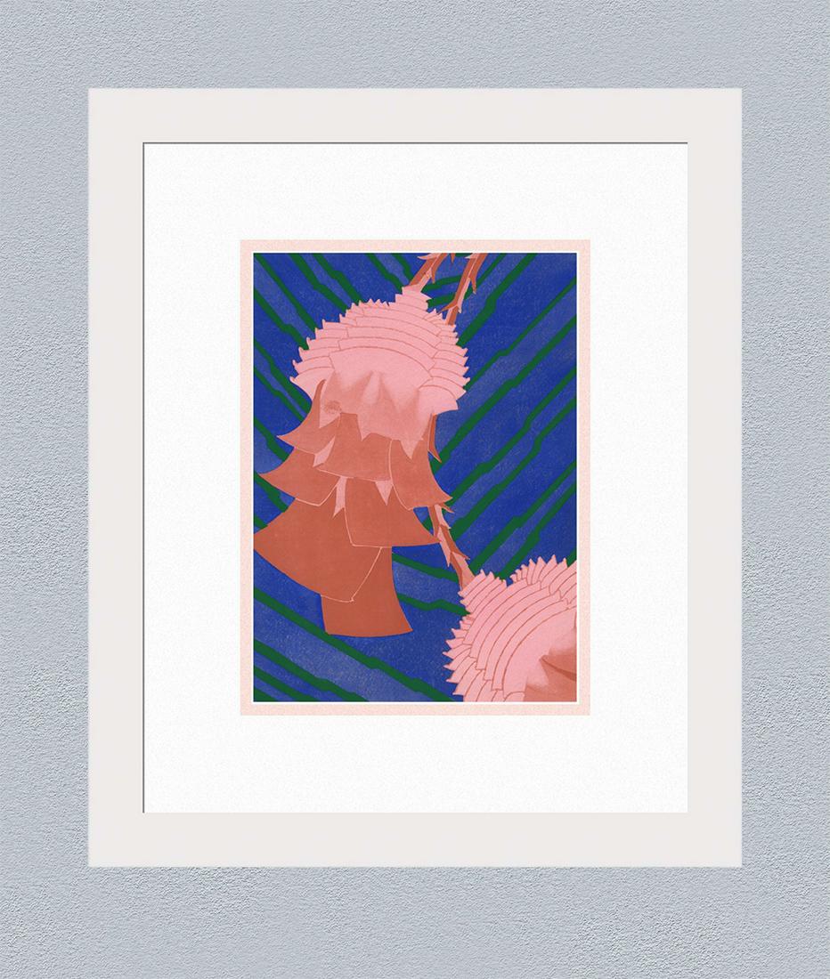 1930 Seguy Color Pochoir Prismes Framed: Emile-Allain Seguy (French 1877 - 1951). Prismes 34. Color Pochoir on wove paper. Year: C. 1930. Published by Editions d'art Charles Moreau, Paris. Images size 7 1/2 x 10 3/8 inches. Framed dimensions