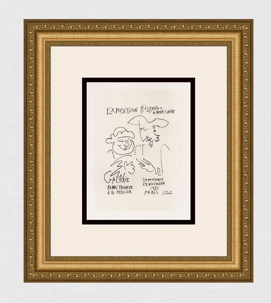 Pablo Picasso Exposition Hispano-Americaine III 1959 Lithograph Signed (1 of 3)