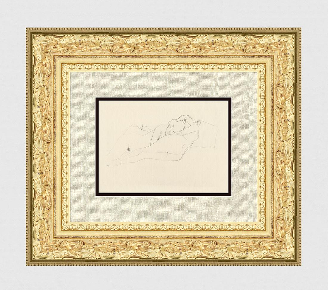 Gustav Klimt 1907 Collotype The Lesbians Ltd. Ed. 450: Gustav Klimt (1862-1918). "The Lesbians - Lucian of Samosata (The Mimes of the Courtesans Lucian )." Collotype on laid paper. Year: 1907. Edition: 367/450 Printer: Leipzig: Julius Zeitler, 1907. Sight