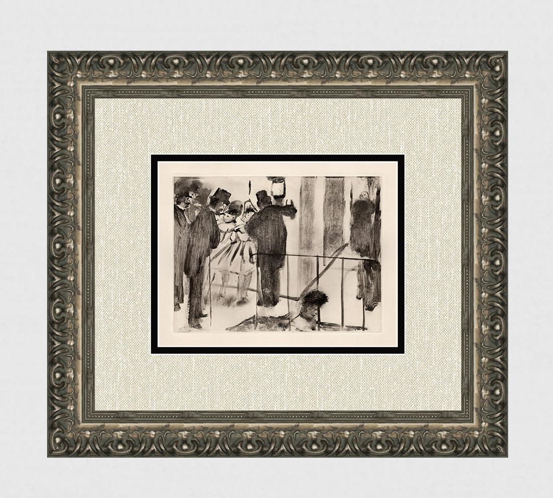 DEGAS 1938 Limited Edition Etching Virginie and Pauline Chatting Framed (1 of 3)