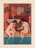 Joseph Kuhn-Regnier 1929 Nude Color Engraving "The Bathers" Limited Framed