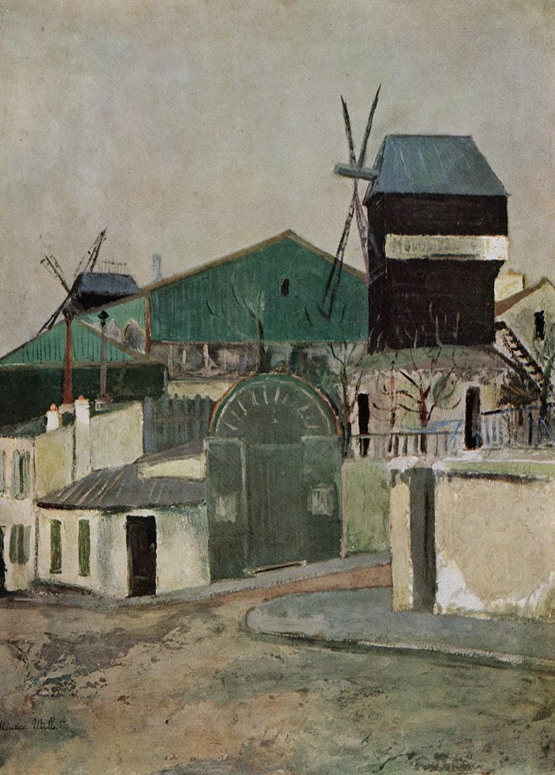 FRAMED 1948 Maurice Utrillo Vintage Color Print The Galette Mills SIGNED (1 of 2)