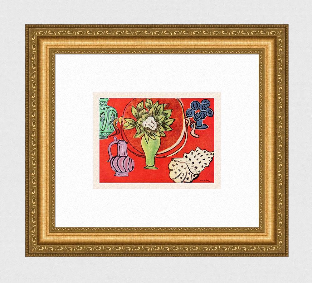Henri Matisse Red Magnolia Still Life (Nature Morte Rouge Au Magnolia) print signed (1 of 2)