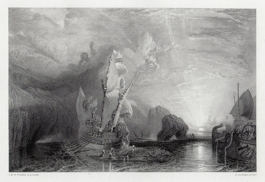 Joseph Mallord William Ulysses 1863 engraving (1 of 3)