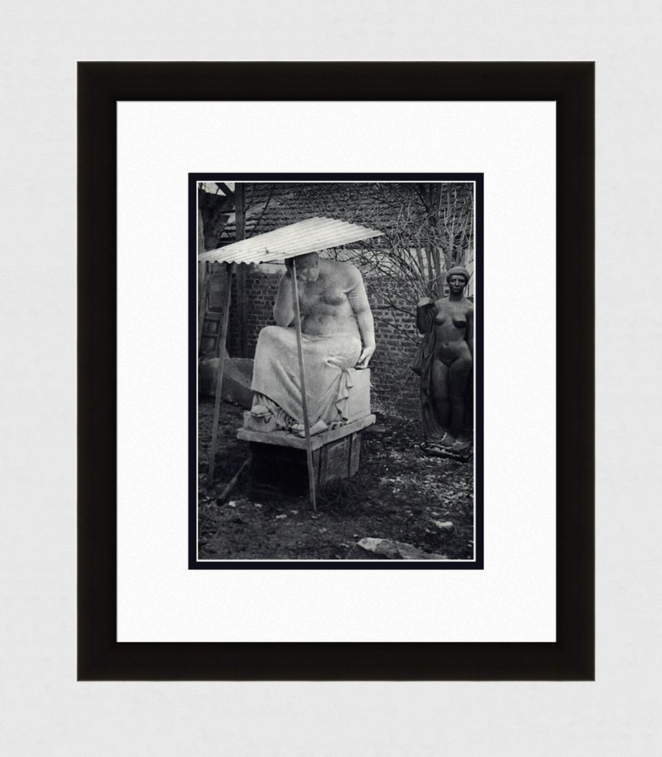 Brassai Aristide Maillol's Studio VII 1930's photogravure: Brassai. (Hungarian-French, 1899-1984). Aristide Maillol's Studio VII. Antique Photogravure. 1937-1940. Excellent. Teriade. Draeger Freres. Image size 8 5/8 x 11 5/8 inches. Approximately 18 x 21 inch