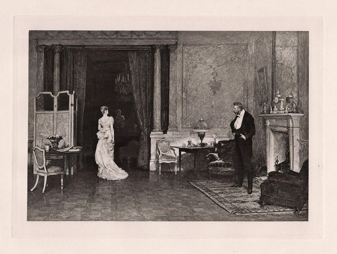 Sir William Quiller Orchardson The First Cloud 1887 print (1 of 2)