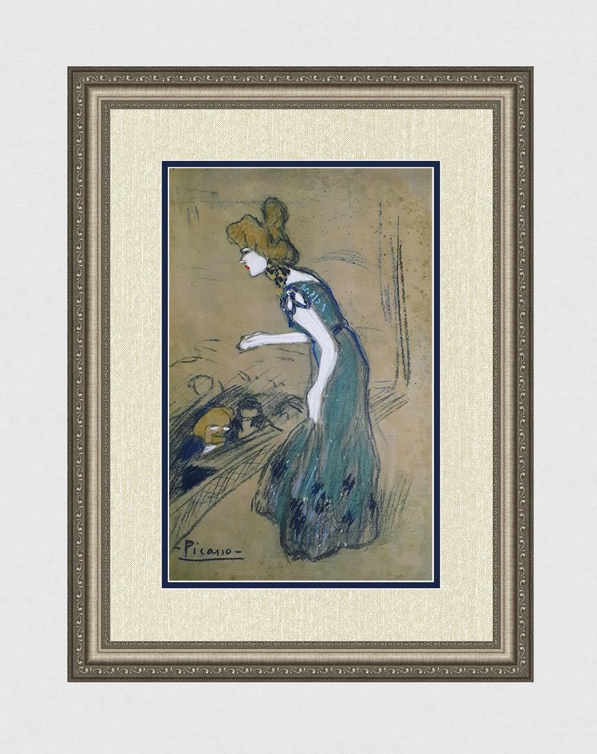 Rare 1963 Pablo Picasso Pochoir "The Fortune Teller" Limited Bleus en Barcelone (1 of 4)